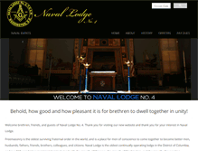 Tablet Screenshot of naval-lodge.org